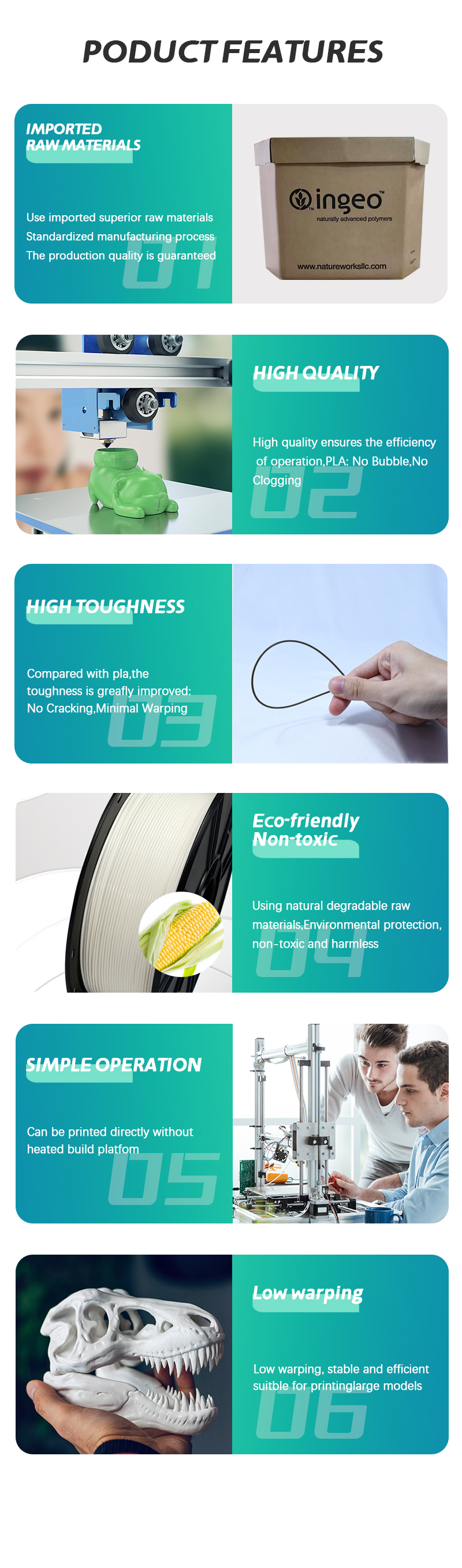 Iboss High Quality PLA Plus 3D Printer Filament Toughness Enhanced Mint  Green - China Filament, 3D Printer